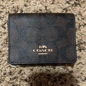 Coach mini wallet on a chain